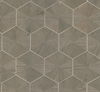 Hexagram Wood Veneer Brown Wallpaper thumbnail 1
