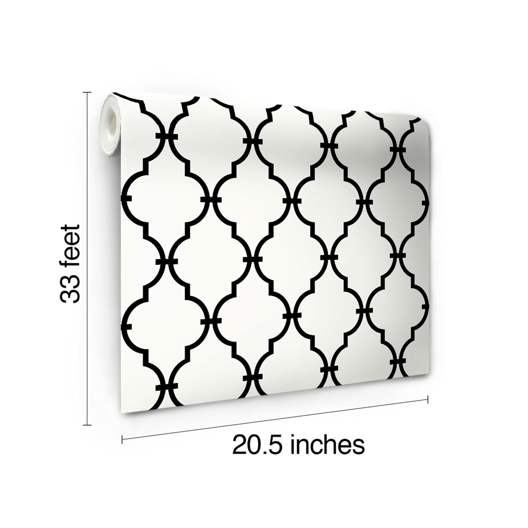 Modern Trellis Black Wallpaper large image 