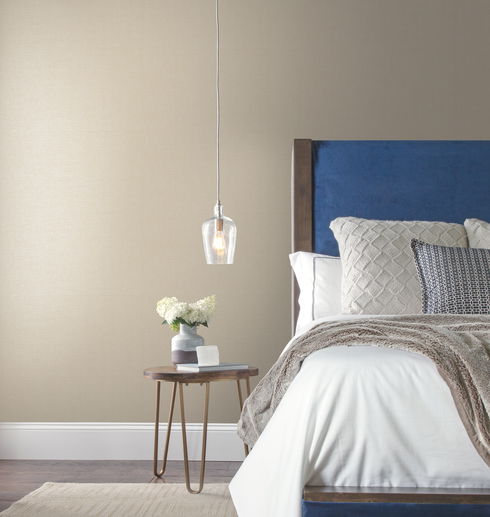 Hessian Weave Beige Wallpaper