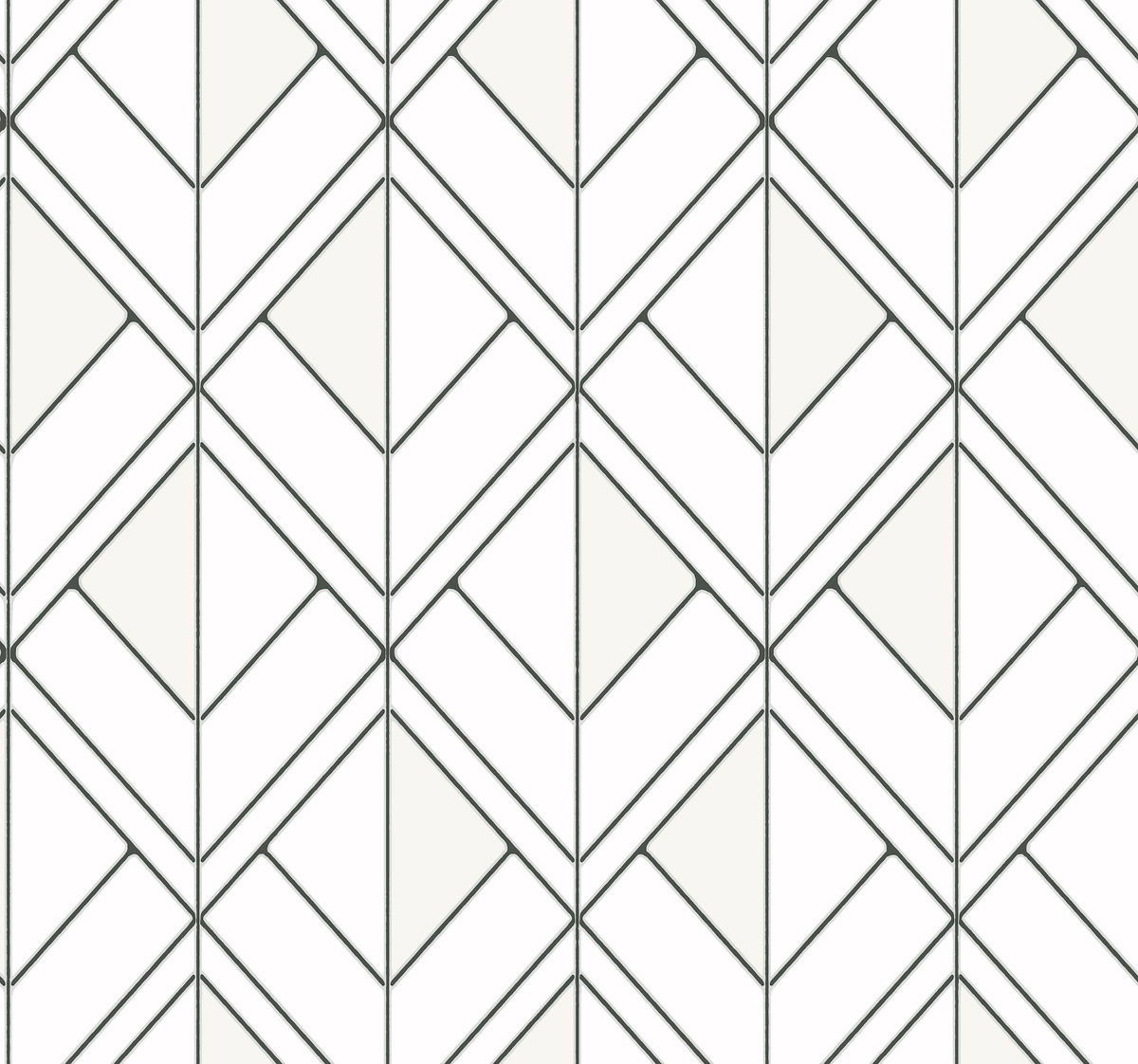 Diamond Shadow White Wallpaper, by York Wall, 27' length x 2'3" width x 0.02" depth