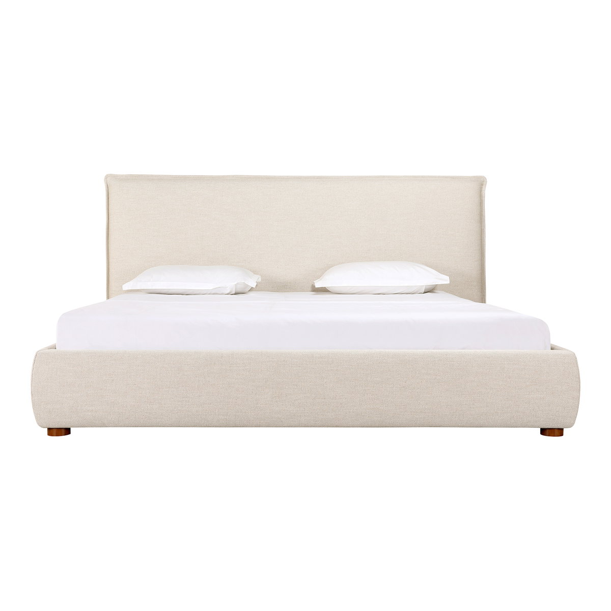 Luzon King Bed Wheat, by Moe's Home, 85.5" width x 45.5" height x 88.5" depth View 3