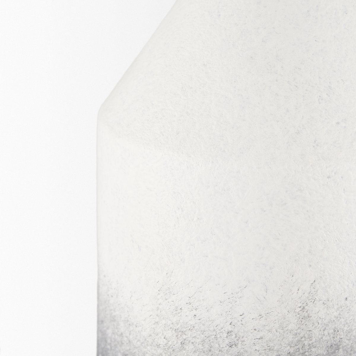 Townley Small White with Black Ombre Metal Vase, by Mercana, 19.69" length x 5.91" width x 5.91" height View 7