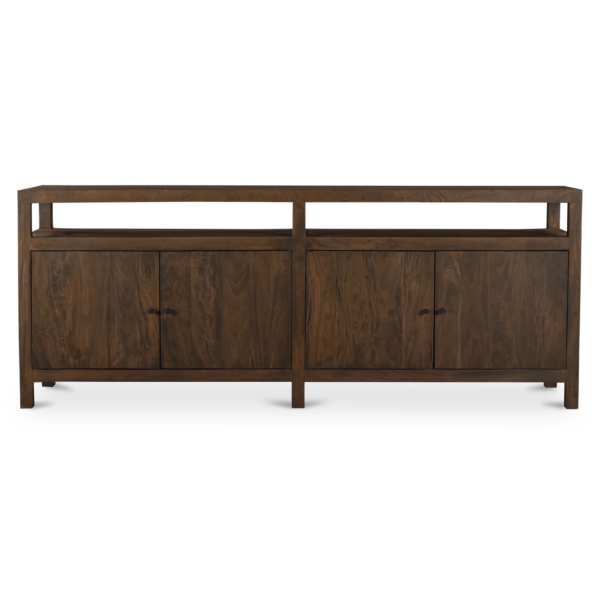 Windsor Sideboard Dark Brown, Cabinets & Sideboard by Moe's Home, 84" width x 33" height x 20" depth View 1