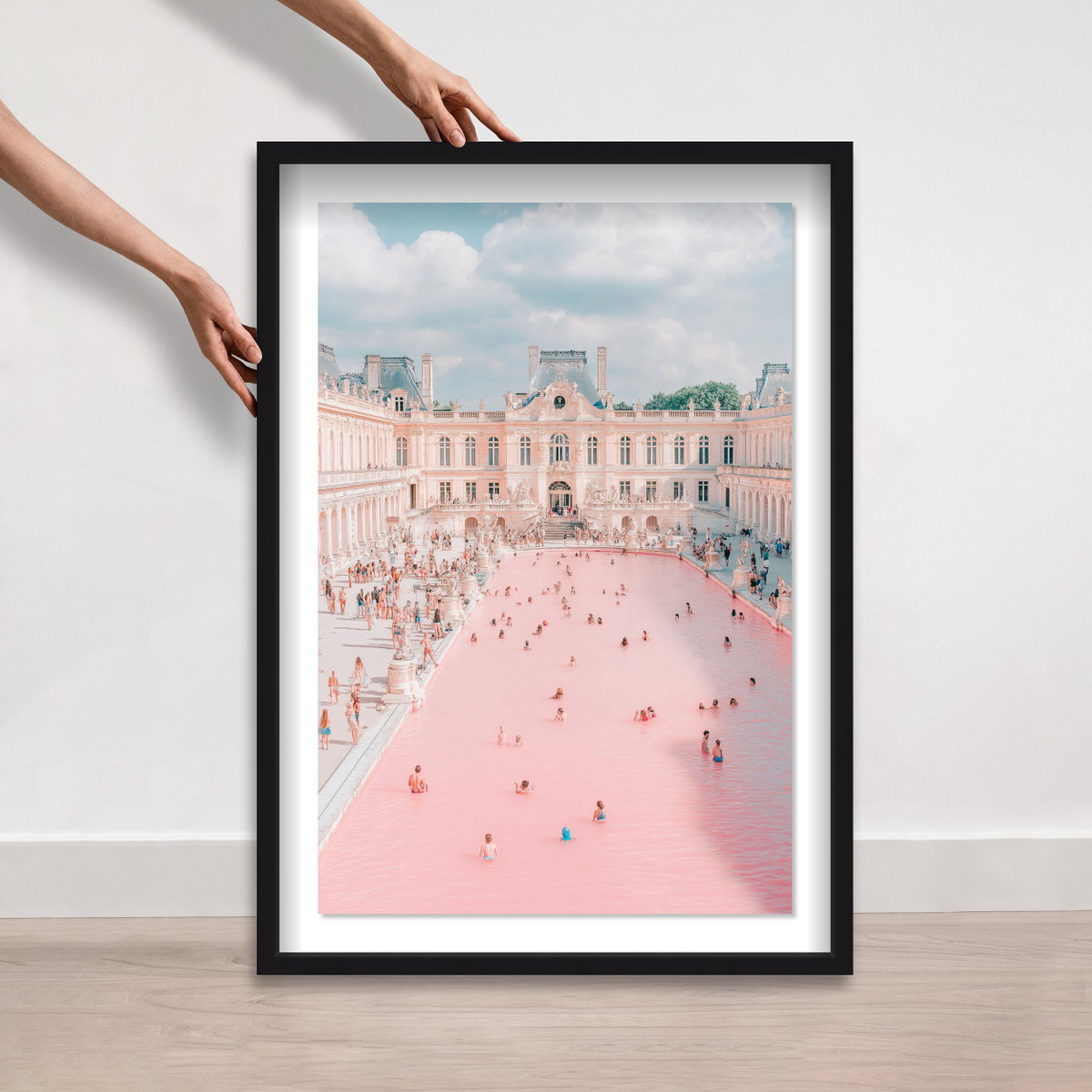 Pink Pool (No Embellishment), Art by Oliver Gal,  24x36 View 4