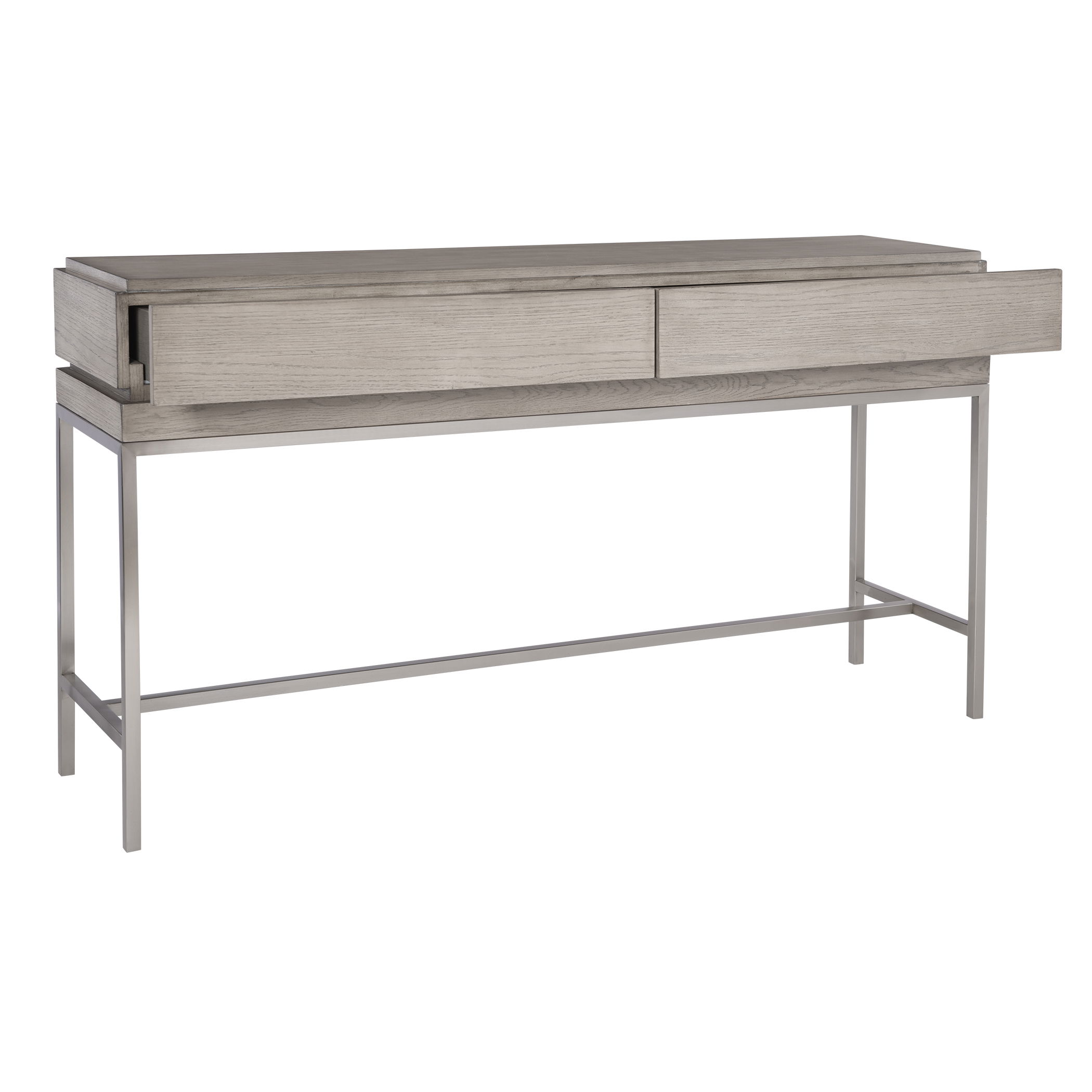 Kamala Gray Oak Console Table large image 