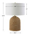 Kendari Rope & Rattan Table Lamp, by Uttermost, 17" width x 24.75" height x 17" depth thumbnail 3