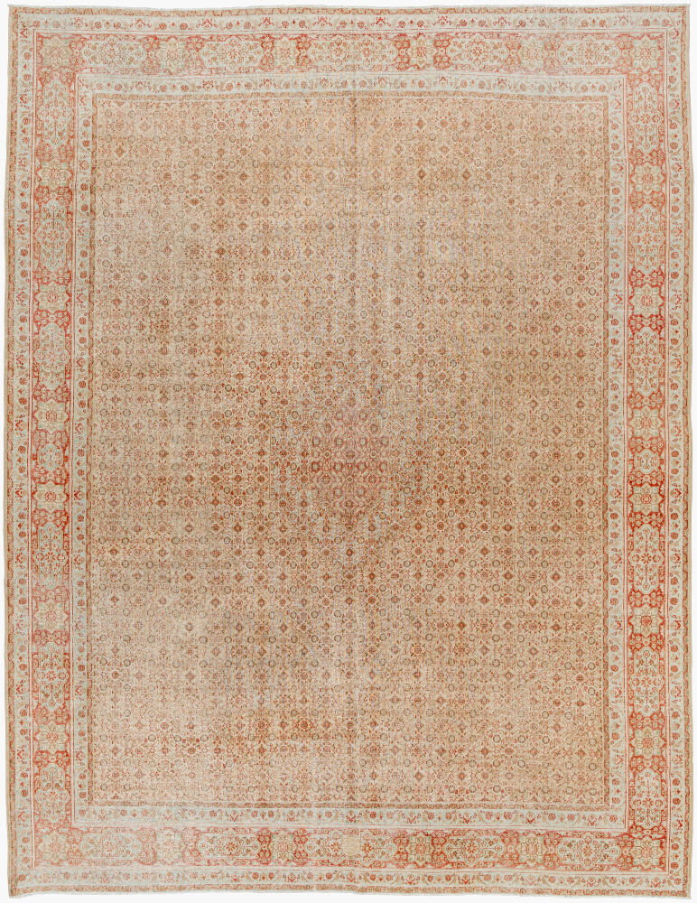 Antique One of a Kind Handmade Rug, by Surya, 12'8" length x 10'1" width
