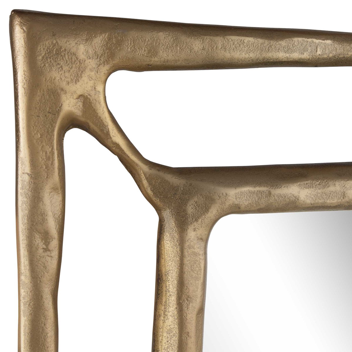 Felix Brass Rectangle Mirror, by Uttermost, 30" width x 50" height x 1.5" depth View 6
