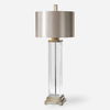 Drustan Clear Glass Table Lamp, by Uttermost, 17" width x 43.75" height x 17" depth thumbnail 1