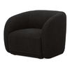 Faye Accent Chair Black Boucle, by Moe's Home, 33.5" width x 29.8" height x 32.2" depth thumbnail 2