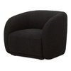 Faye Accent Chair Black Boucle, by Moe's Home, 37" width x 29.25" height x 33" depth thumbnail 2