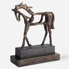 Titan Horse Sculpture, Decorative by Uttermost, 13.5" width x 16.5" height x 5.37" depth thumbnail 1