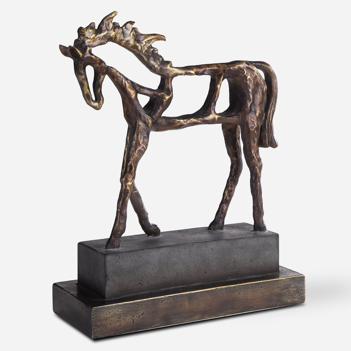 Titan Horse Sculpture, Figurines & Statue by Uttermost, 13.5" width x 16.5" height x 5.37" depth View 1
