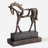Titan Horse Sculpture, Figurines & Statue by Uttermost, 13.5" width x 16.5" height x 5.37" depth thumbnail 1
