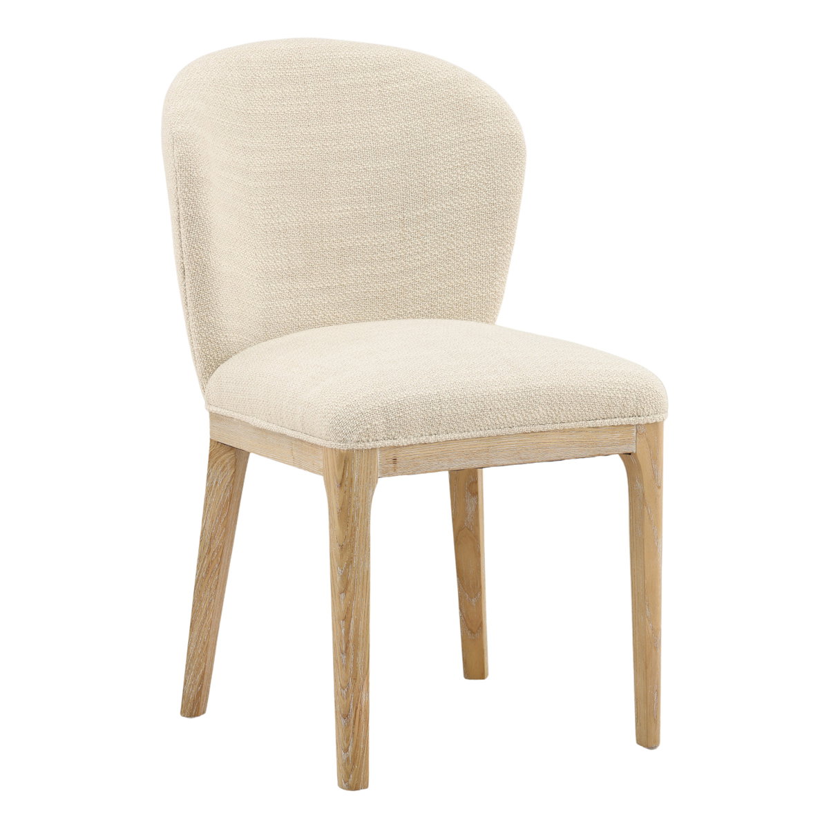 Kaelin Dining Chair Oatmeal, by Dovetail, 19" width x 34.5" height x 23" depth View 1