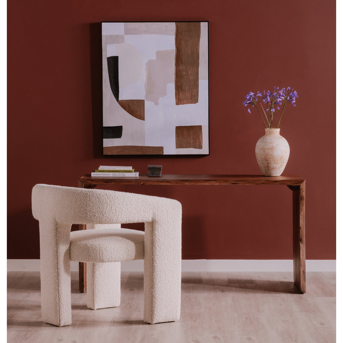 Tyrell Desk Natural Brown, by Moe's Home, 60" width x 30" height x 24" depth View 6