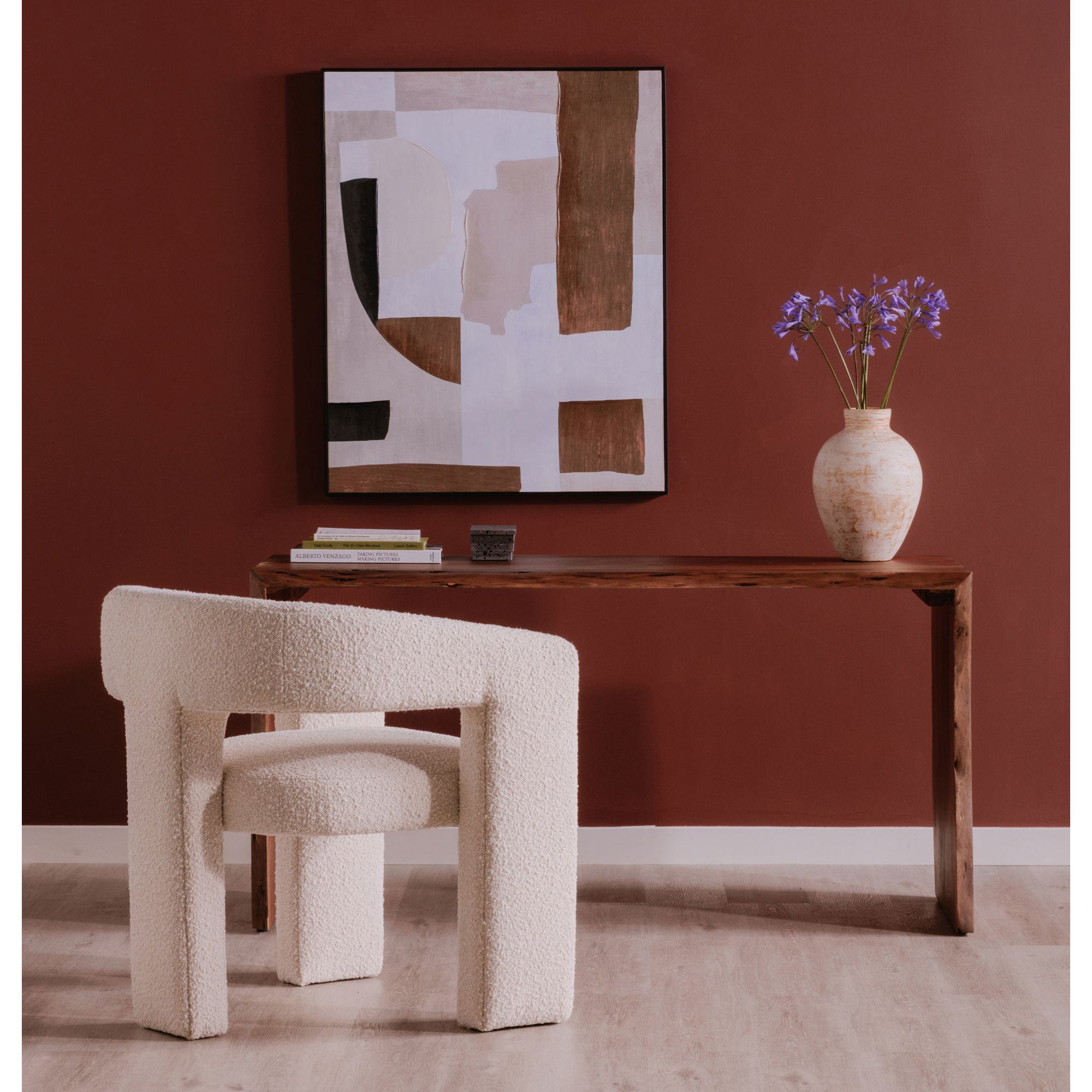 Tyrell Desk Natural Stain, by Moe's Home, 60" width x 30" height x 24" depth View 6