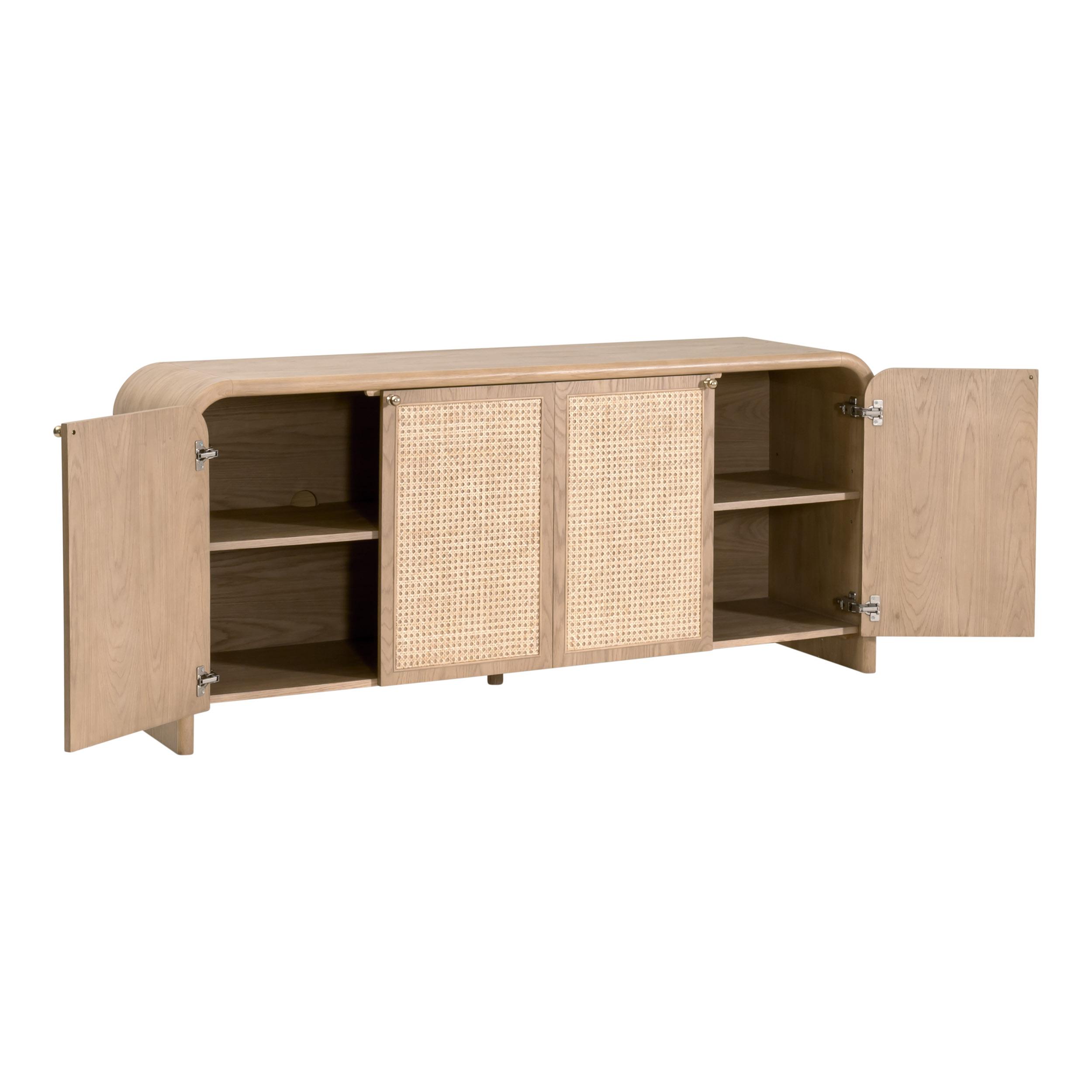 Cannes Media Sideboard, Cabinets & Sideboard by Essentials for Living, 71.5" width x 32.5" height x 19" depth View 6