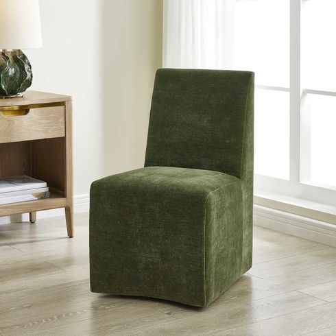 Moro Armless Moss Dining Chair