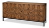 Becket Sideboard  Brown, by Sarreid, 1'8" length x 6'2" width x 2'9" height thumbnail 1