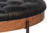 Corbet Cocktail Ottoman Onyx Black Lthr, Coffee Table by Sarreid, 39" length x 39" width x 16" height thumbnail 5