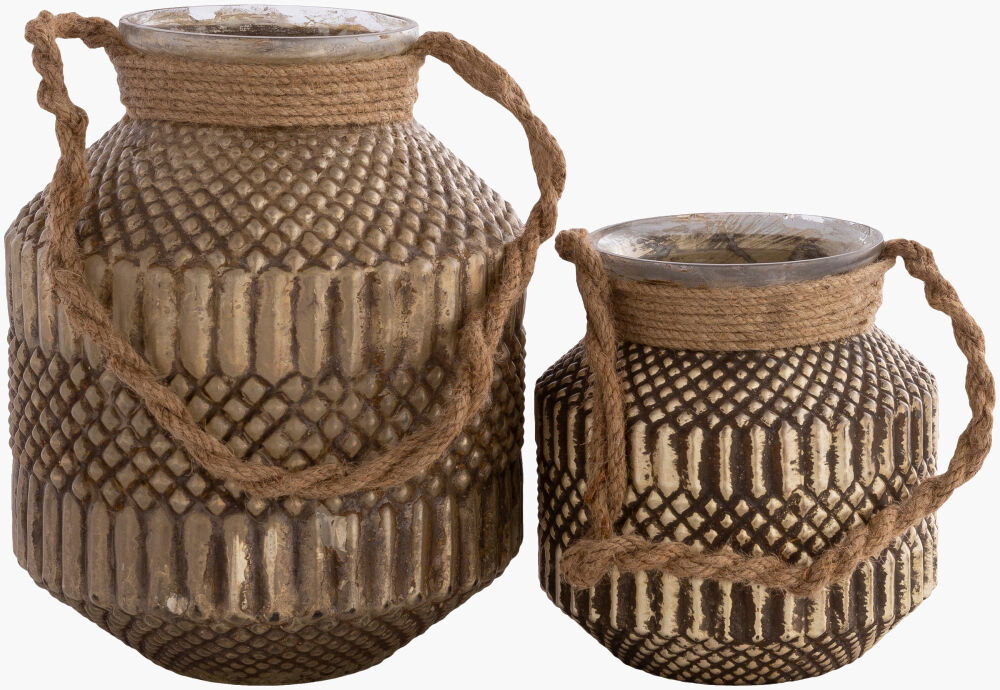 Mehndi Candleholder/Candle, Candles & Candle Holder by Surya, 8" width x 8" height