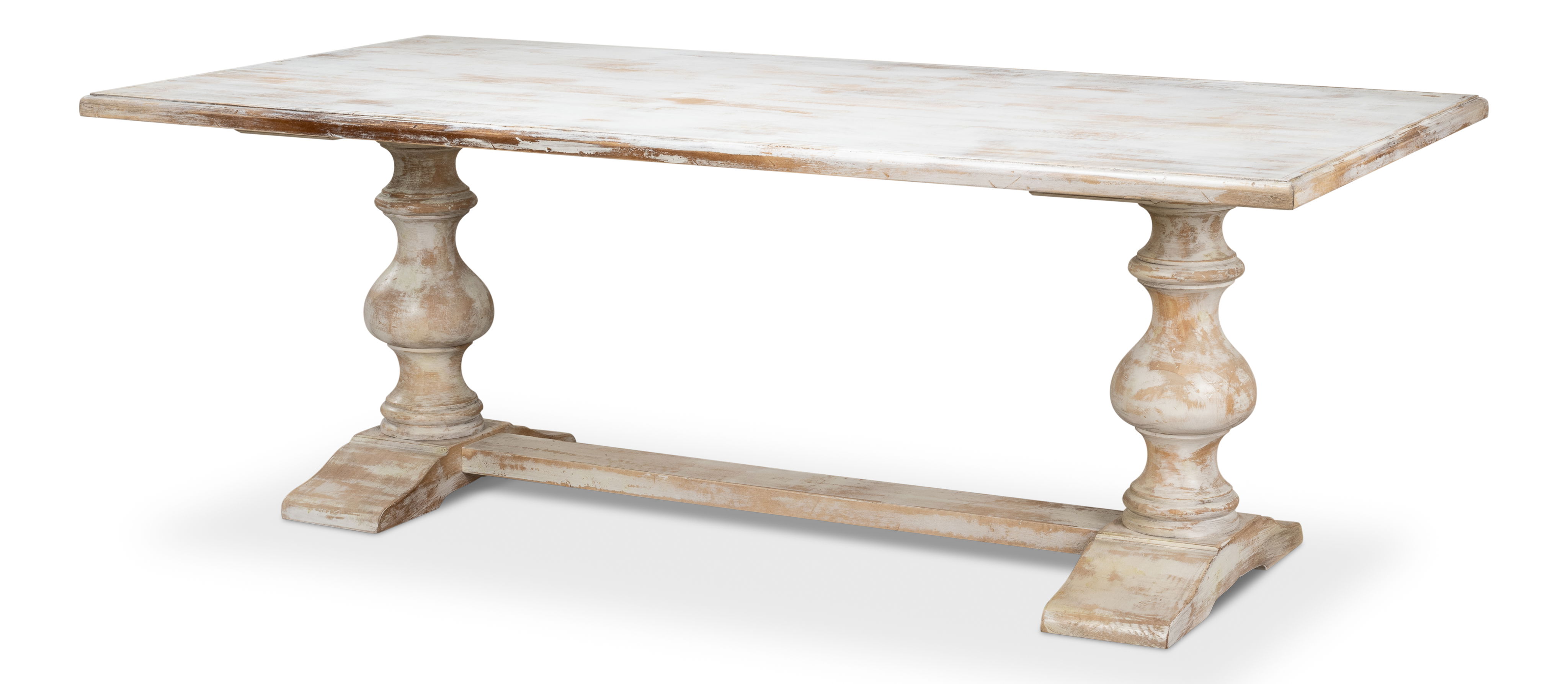 *Lionisio Trestle Table,Disrupted White large image 