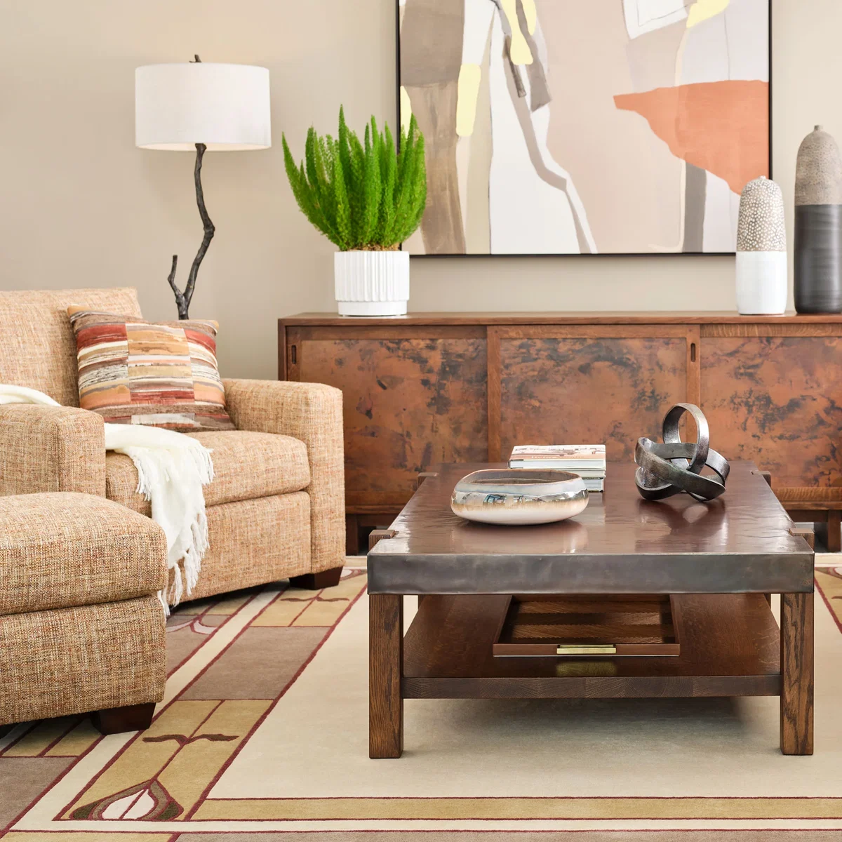 Durant Chair-and-a-Half, Accent Chair by Stickley, 165.5" width x 37" height x 67.5" depth View 2
