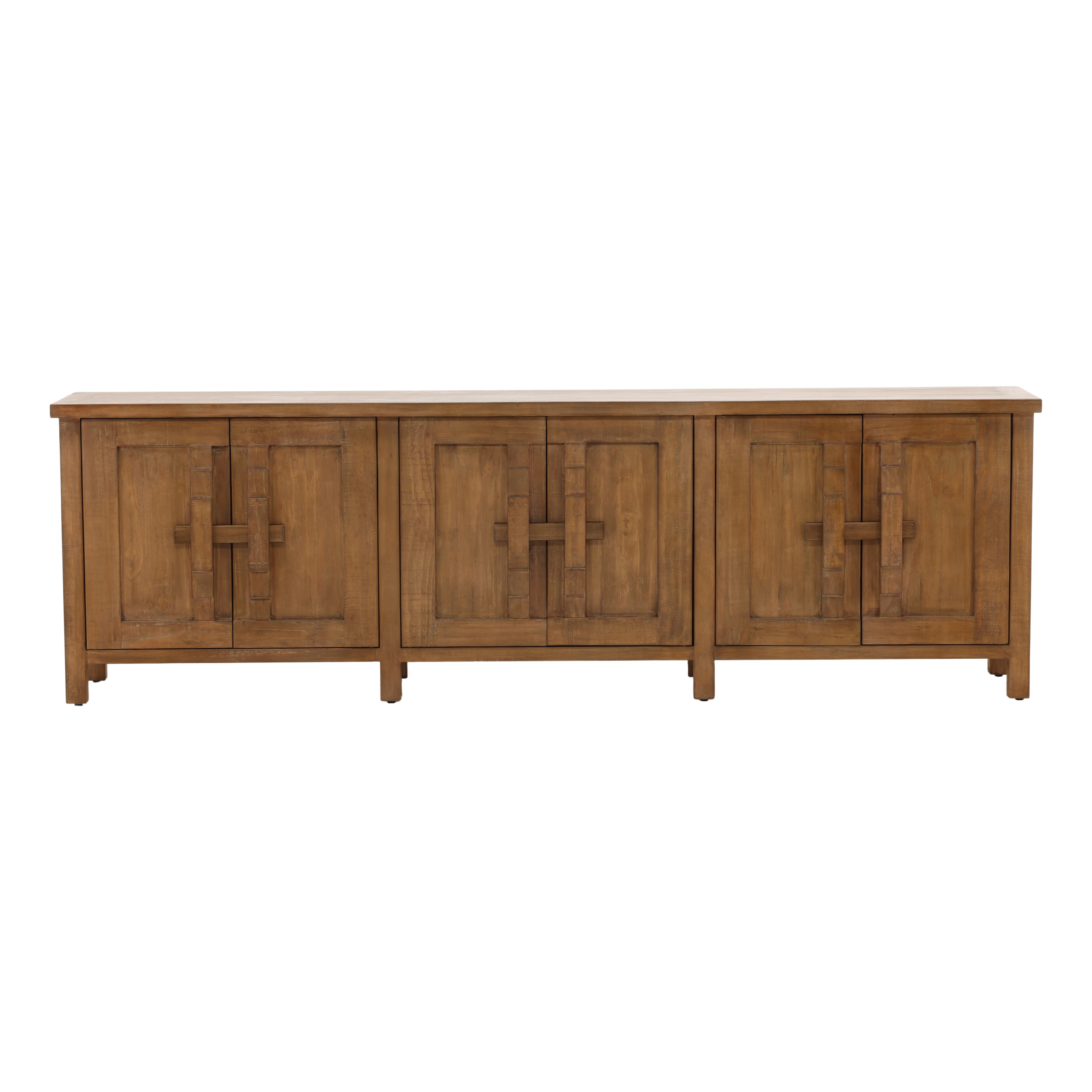 Ashlin Sideboard Brown, Sideboards & Buffet by Dovetail, 110.5" width x 34.12" height x 18.75" depth View 2