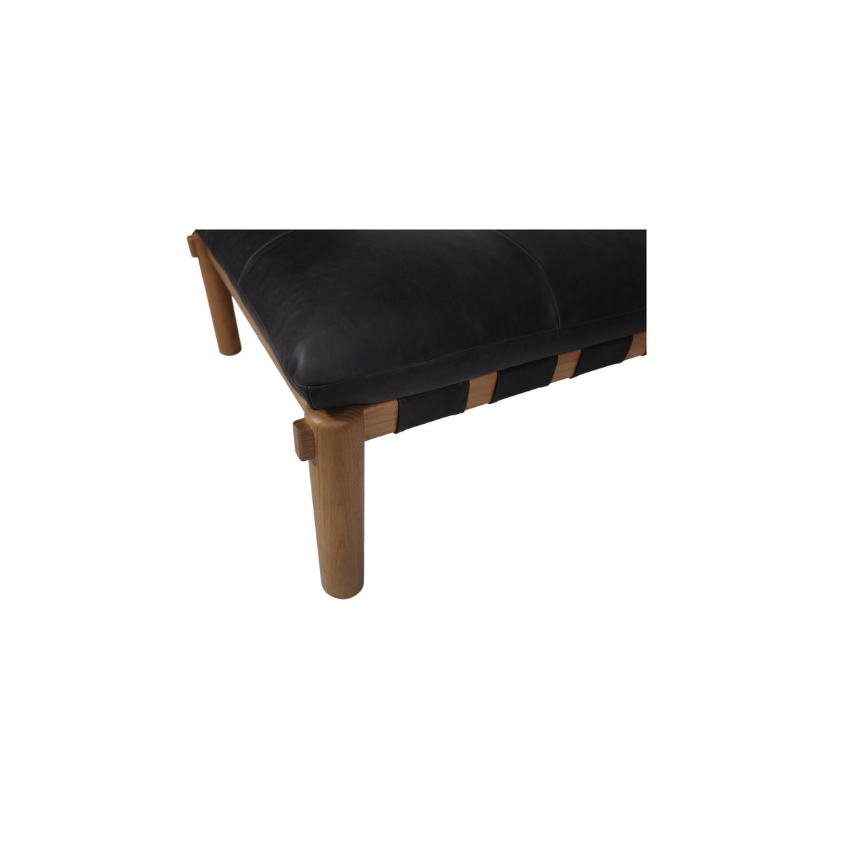 Costello Ottoman Black, by Moe's Home, 37" width x 18" height x 37" depth View 4