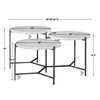Contarini Tiered Coffee Table, by Uttermost, 38" width x 18" height x 34" depth thumbnail 3