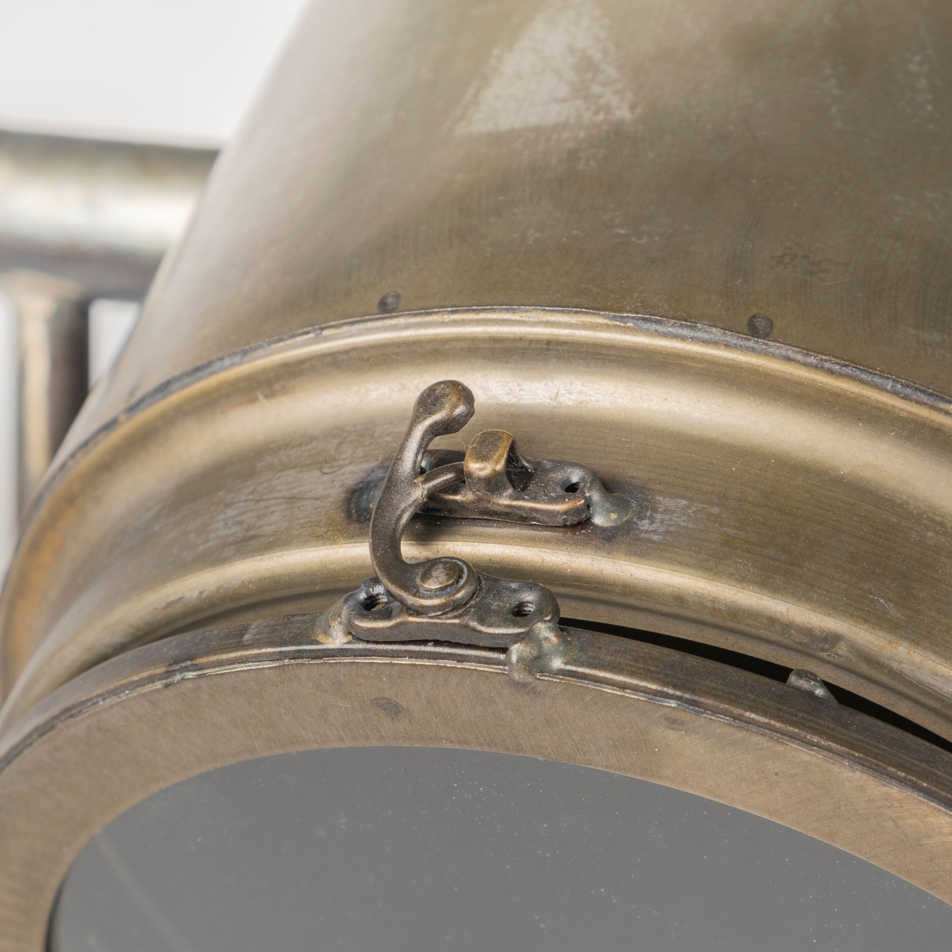 Debdou (61'H) Gold Metal Adjustable Cinema-Style Floor Lamp, by Mercana, 22" length x 22" width x 61" height View 8