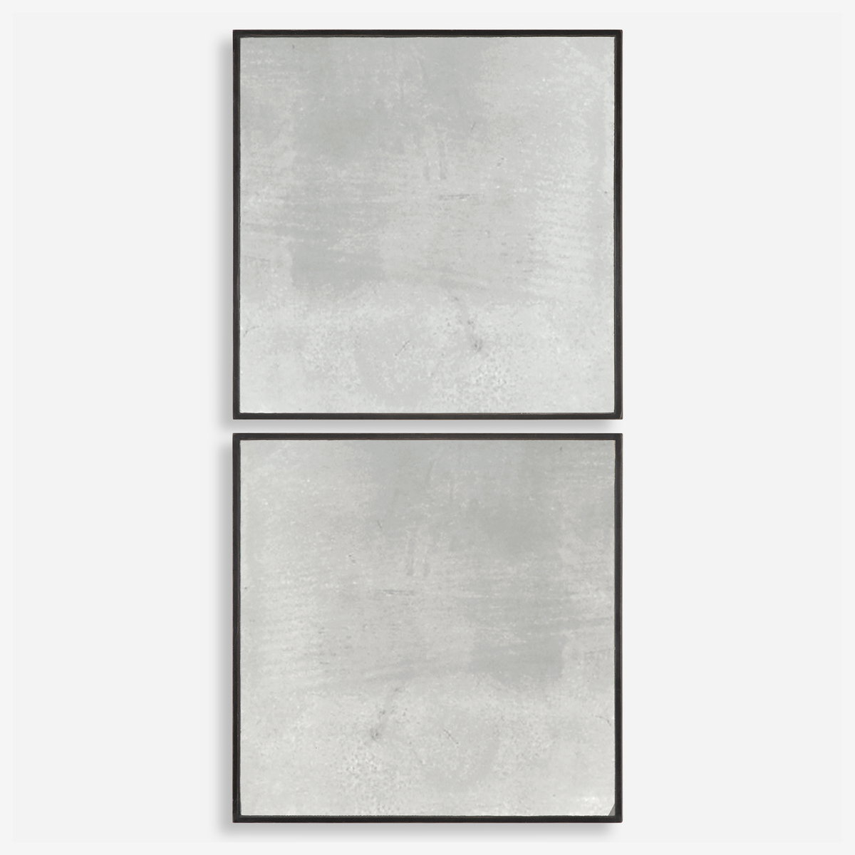 Matty Antiqued Square Mirrors Set/2, by Uttermost, 23.5" width x 23.5" height x 1" depth View 1