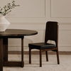Kerr Dining Chair Walnut Stained Black Vegan Leather-set Of Two thumbnail 7