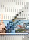 Sailing Lighthouse Blue & Green Border thumbnail 1
