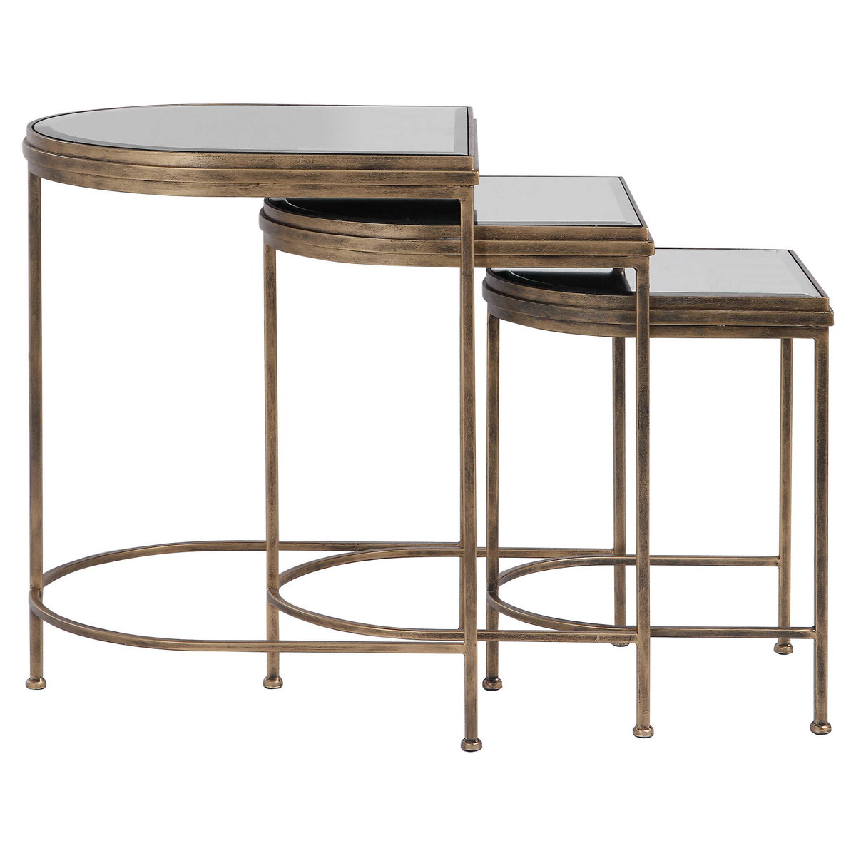 India Nesting Tables Set/3, Side & End Table by Uttermost, 19" width x 24" height x 17.75" depth View 4