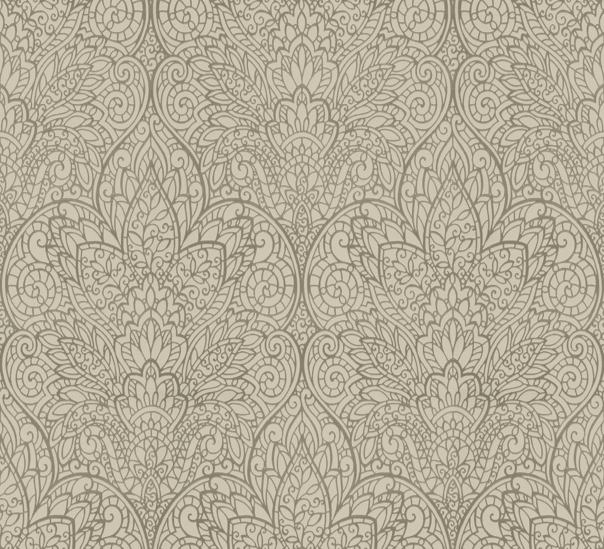 Paradise Brown Metallic Wallpaper, by York Wall, 33' length x 1'8.8" width x 0.02" depth