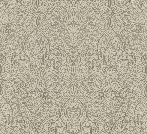 Paradise Brown Metallic Wallpaper