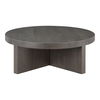 Folke Round Coffee Table Dark Brown, by Moe's Home, 38" width x 13.38" height x 38" depth thumbnail 1