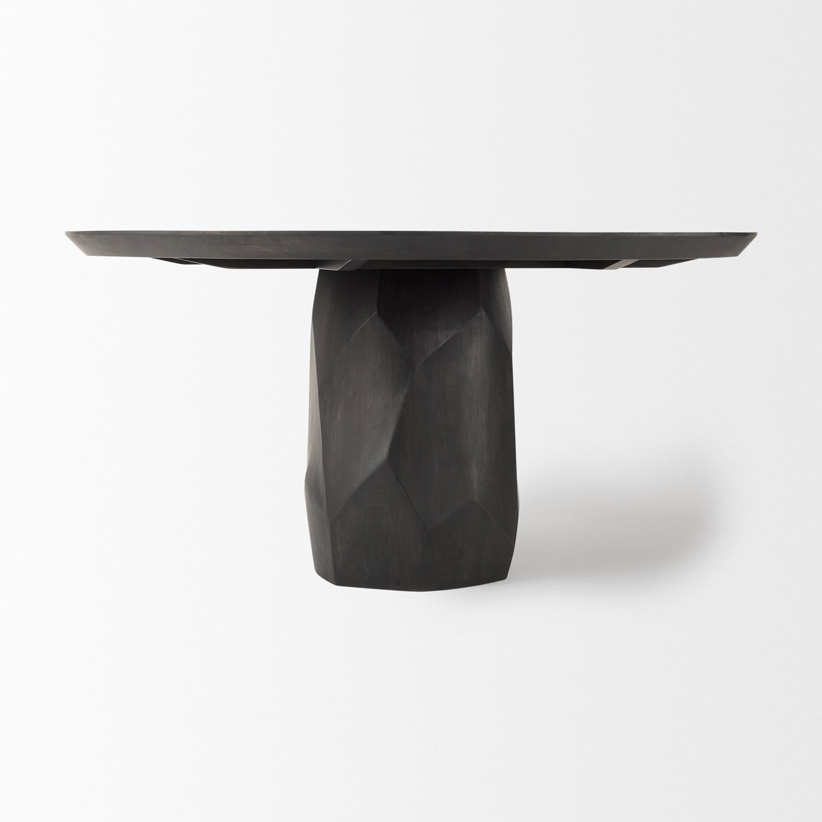 Fitzgerald 60' Round Pedestal Dining Table | Modern | Brown Wood | Seats 6, by Mercana, 60" length x 60" width x 30" height View 5