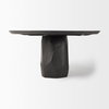 Fitzgerald 60' Round Pedestal Dining Table | Modern | Brown Wood | Seats 6, by Mercana, 60" length x 60" width x 30" height thumbnail 5
