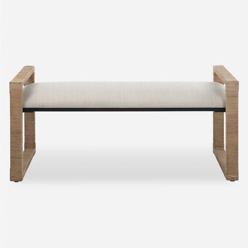 Areca Coastal Rattan Bench