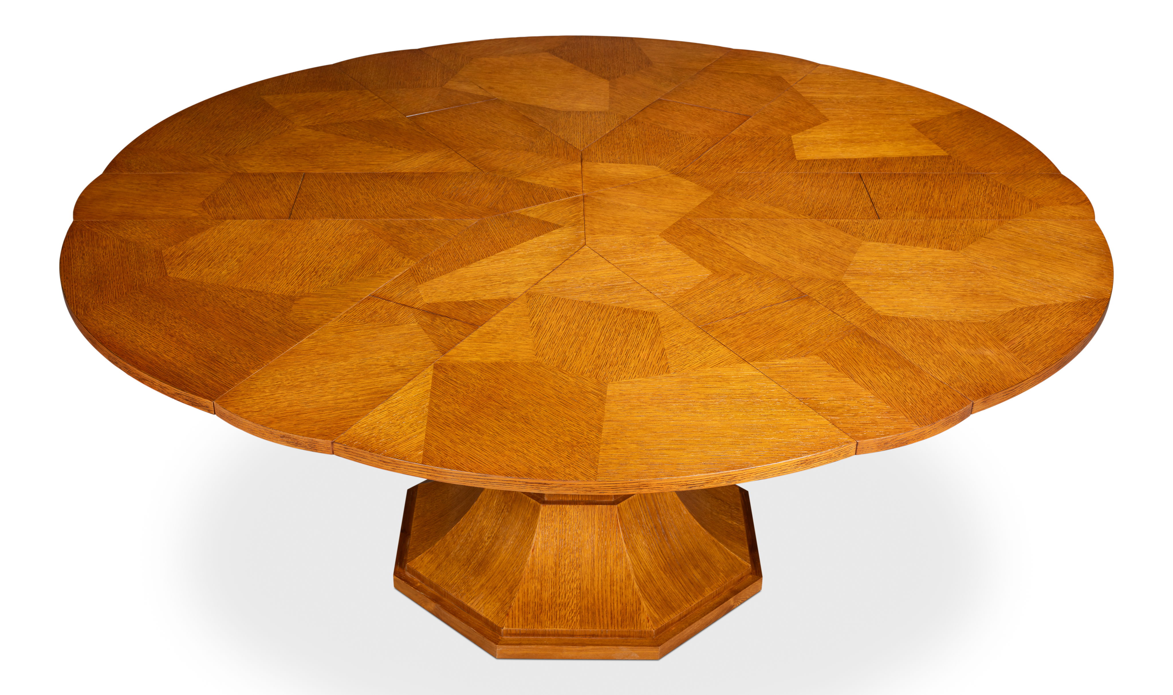 Giselle Jupe Table,Tobacco B,Medium, Dining Table by Sarreid, 55" length x 55" width x 30" height View 3