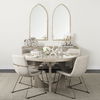 Liesl 54.L x 54.0W x 30.0H Barely Gray Finished Wood with Circular Top Dining Table thumbnail 1