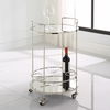 Spritz Chrome Bar Cart, Furniture by Uttermost, 18" width x 28.75" height x 18" depth thumbnail 2