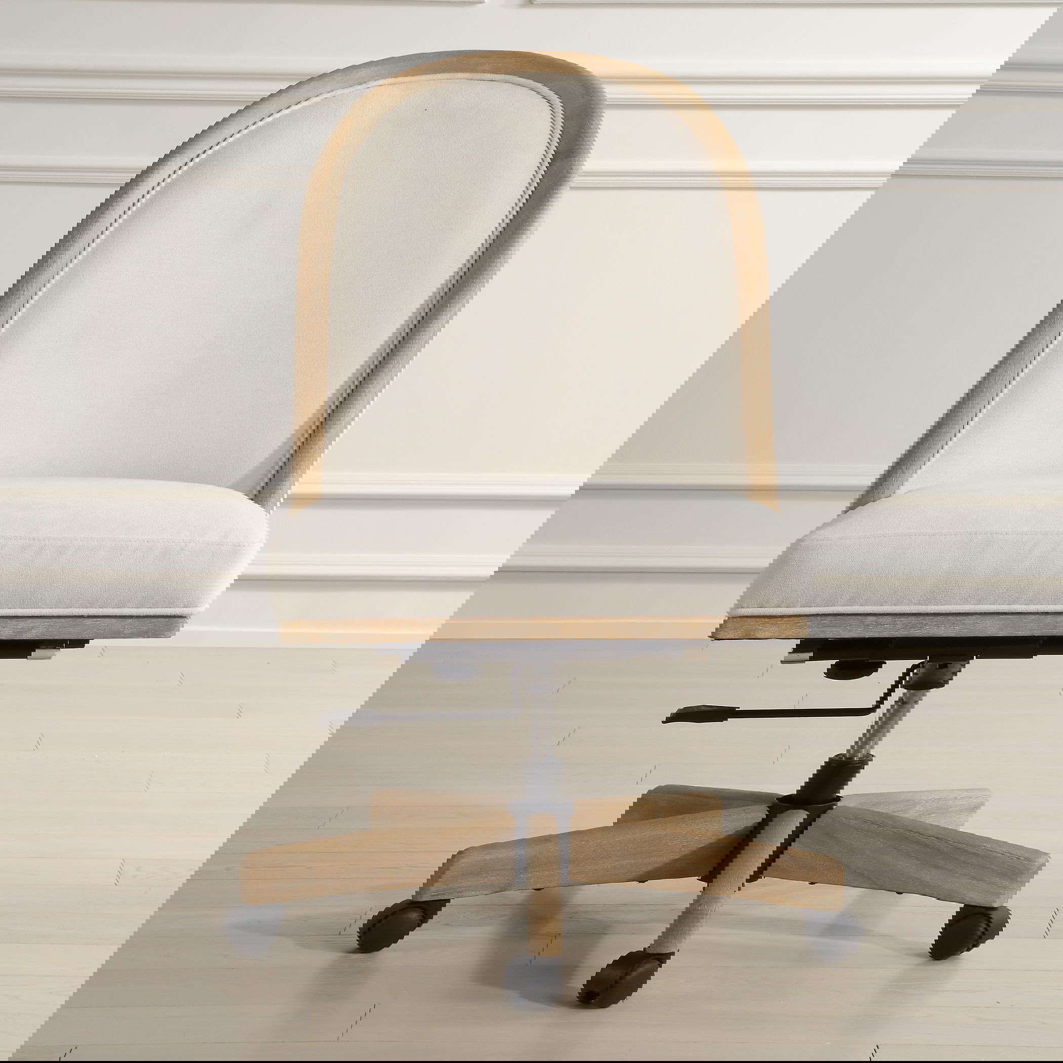 Lithe Light Oak Desk Chair, Furniture by Uttermost, 22.5" width x 37.5" height x 26.5" depth View 2