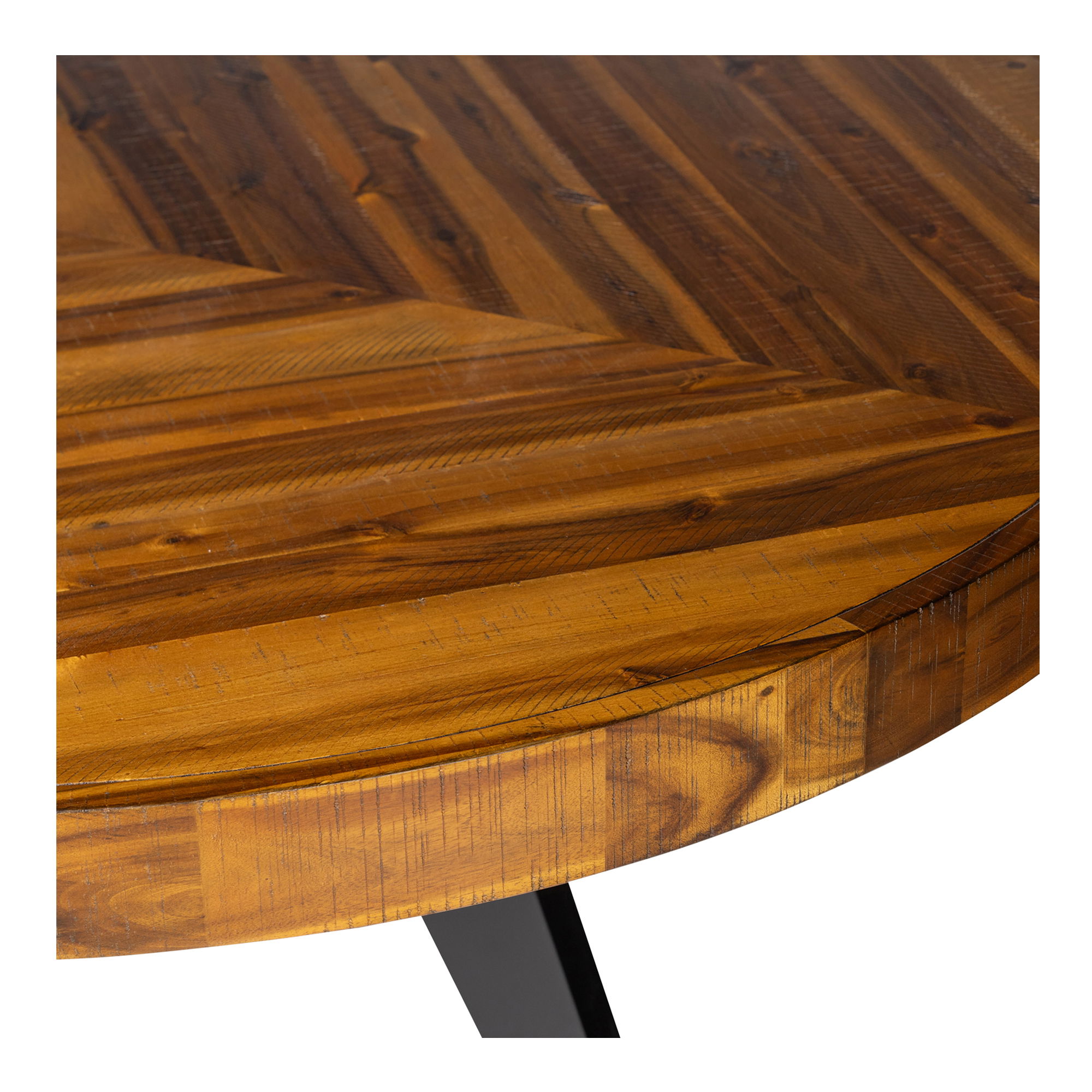 Parq Round Dining Table Amber, by Moe's Home, 48" width x 30" height x 48" depth View 6