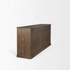 Baron Dark Brown Solid Wood with Antiqued Aged Brass Knobs 3-Drawer 6-Door Sideboard, Sideboards & Buffet by Mercana, 81.75" length x 19" width x 36" height thumbnail 7