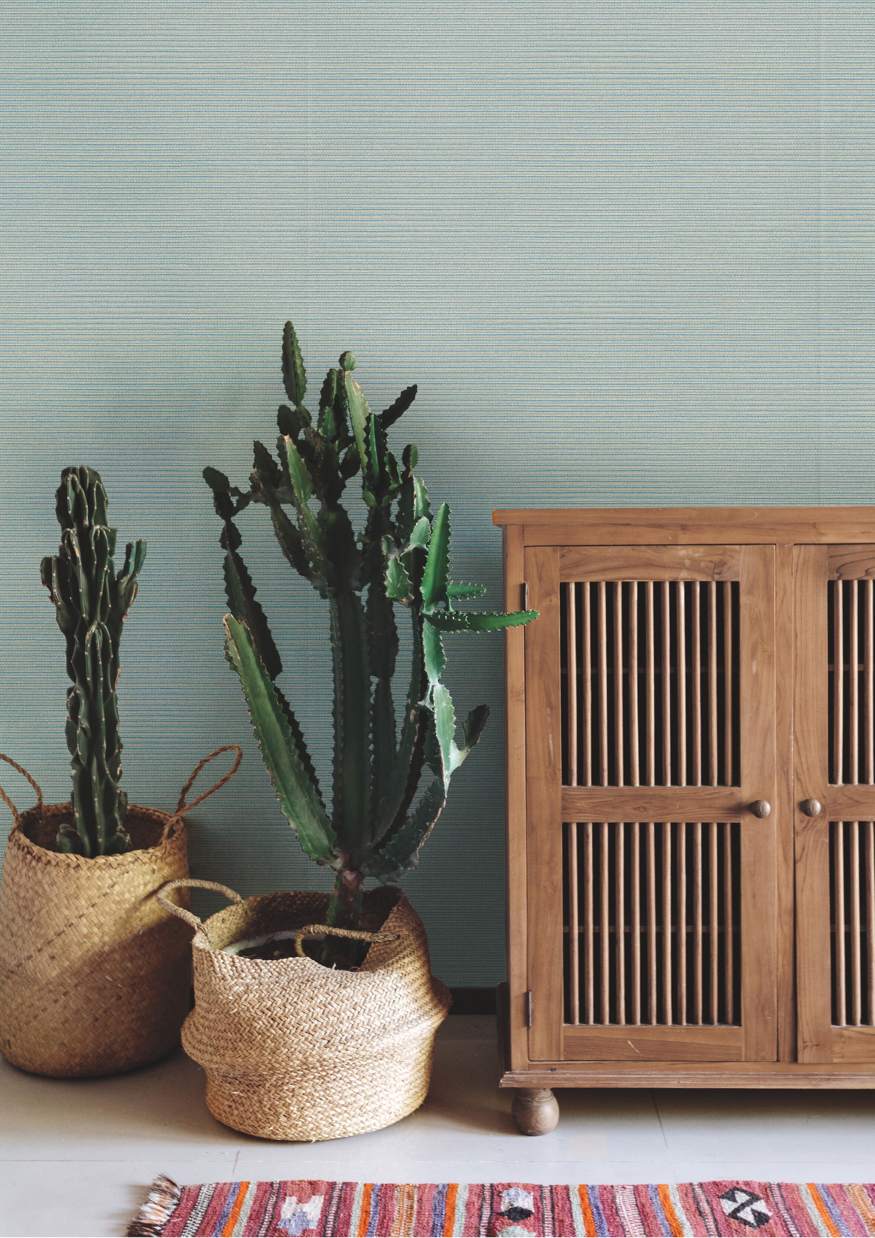 Boucle Blue Wallpaper, by York Wall, 27' length x 2'3" width x 0.02" depth View 2