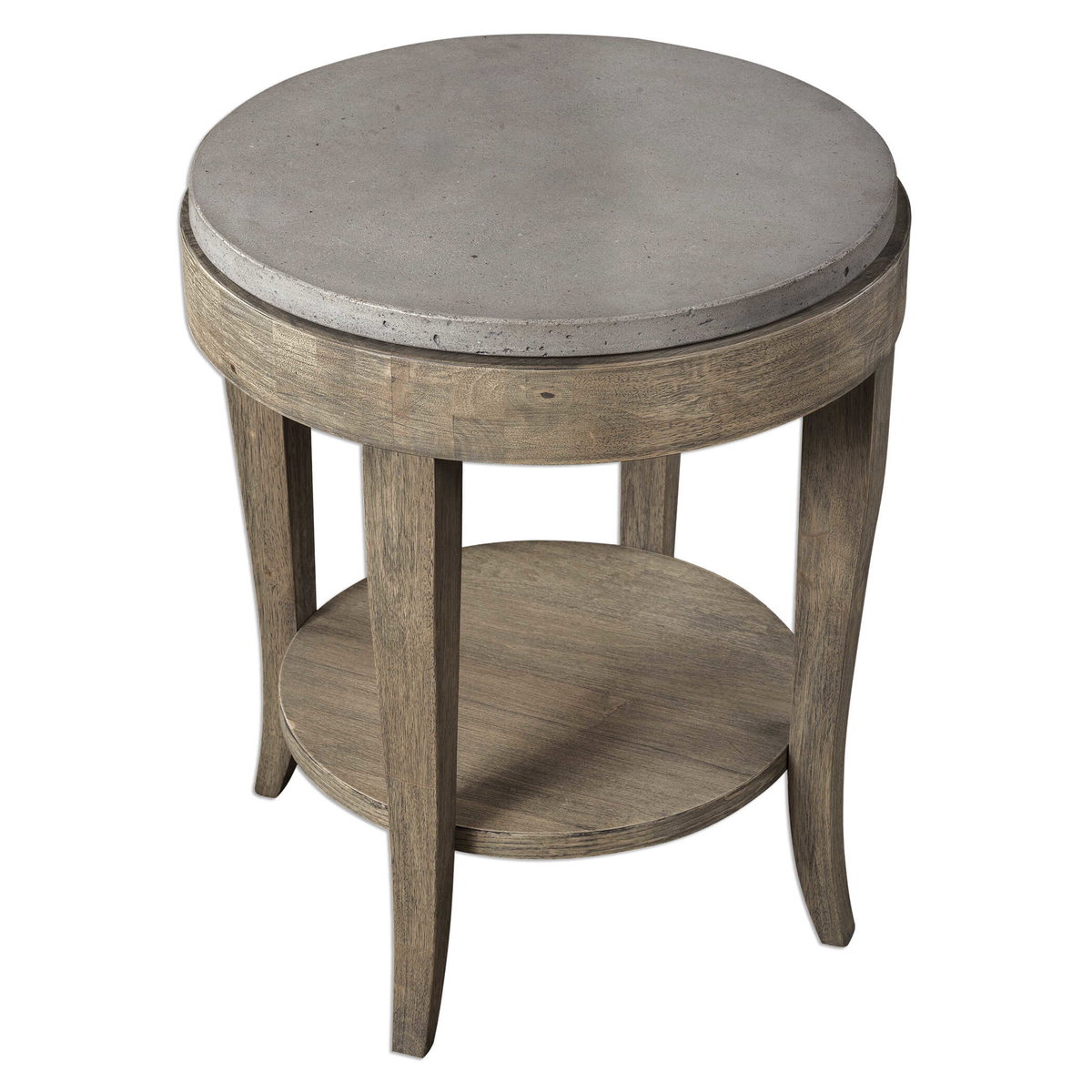 Deka Round Side Table, Furniture by Uttermost, 24" width x 28.5" height x 24" depth View 4